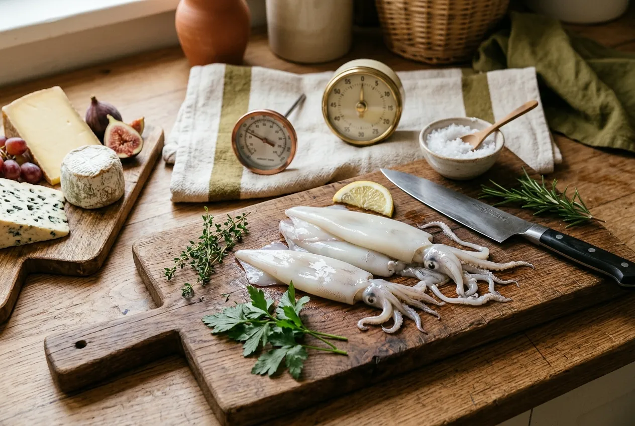 Ustensiles et produits frais